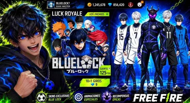 Nuevos códigos Blue Lock en FREE FIRE
